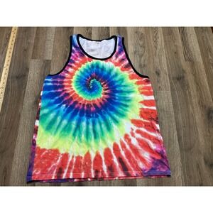 Express Tank Top, Men's Size XL, Multicolor, Tie Dye, Sleeveless